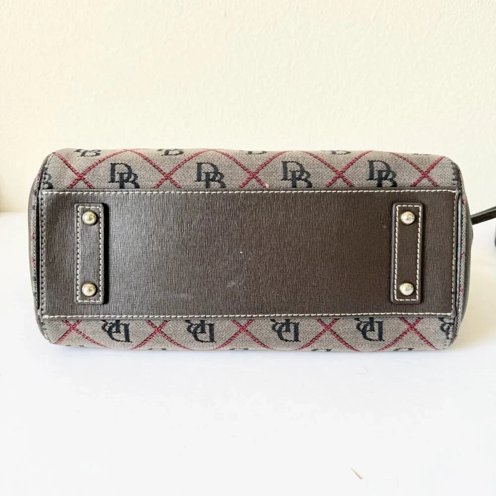 Dooney & Bourke Maxi Sydney Satchel Crossbody Purse Handbag in Olive Brown